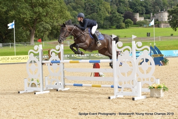 Mattie Lanni Heads Children on Horses at Bolesworth
